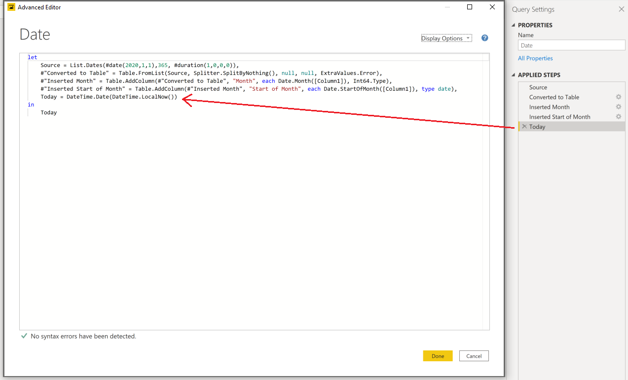 Hướng dẫn tạo Date Table bằng Power Query và M